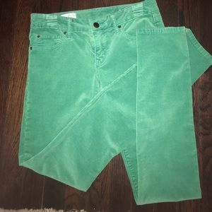 GAP skinny green corduroy pants size 25